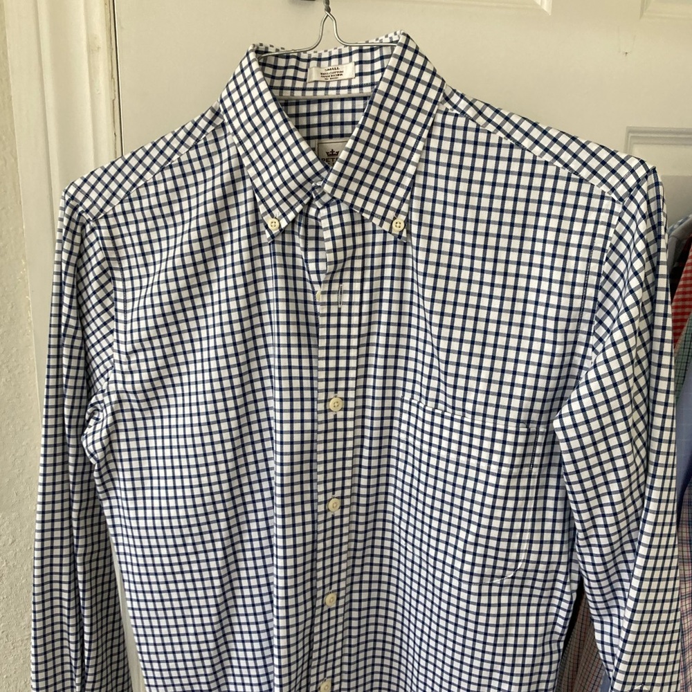 Peter Millar Nanolux Navy Windowpane